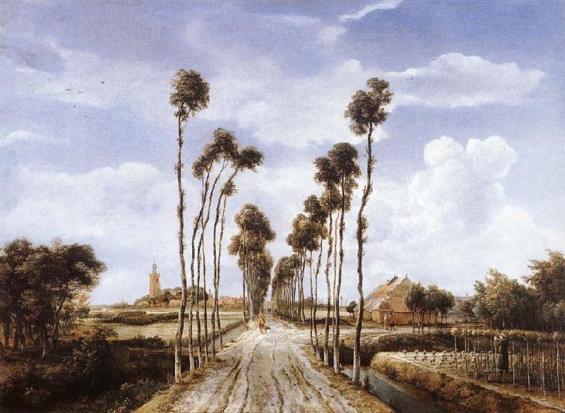 Meindert Hobbema The Alley at Middelharnis oil painting picture